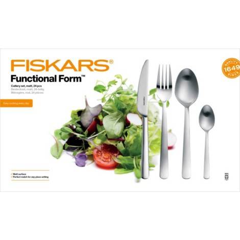 Fiskars Functional Form Evőeszköz készlet, 24db-os, matt