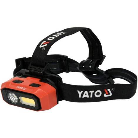 Akkus LED fejlámpa 800 lumen mozgásérzékelős YATO
