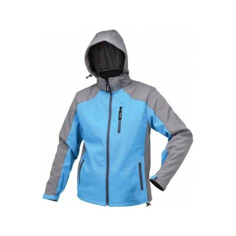 Munkavédelmi softshell kabát kapucnival kék-szürke S-es méret YATO