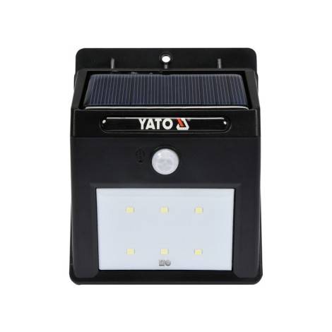 Napelemes fali LED lámpa mozgásérzékelős YATO